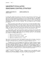 CH-81-11-2 -- University Evaluates Dead Band Control Strategy