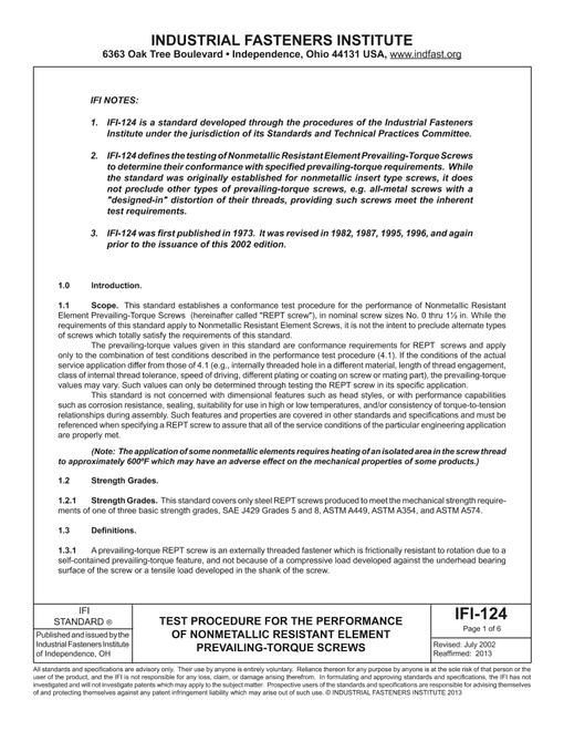 IFI 124 (R2013)