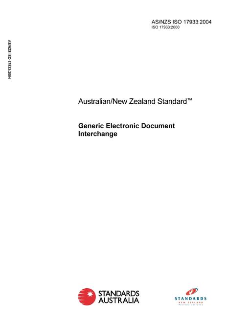 AS/NZS ISO 17933:2004