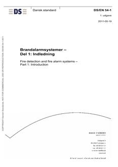DANSK DS/EN 54-1