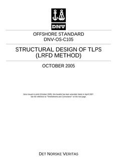 DNV DNV-OS-C105