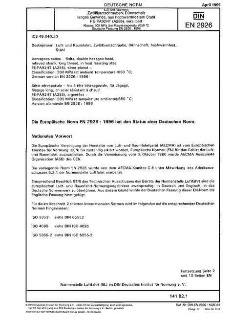 DIN EN 2926