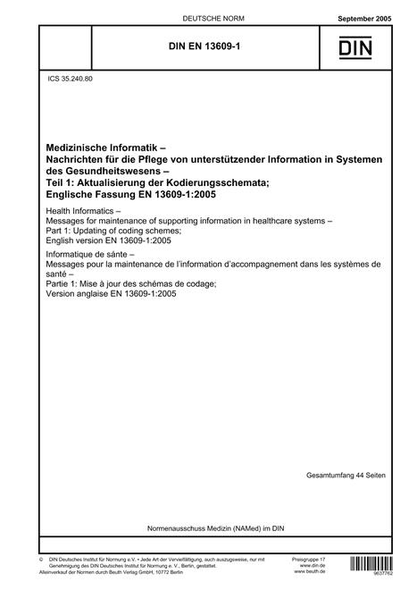 DIN EN 13609-1