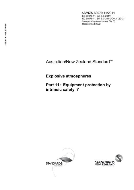 AS/NZS 60079.11:2011