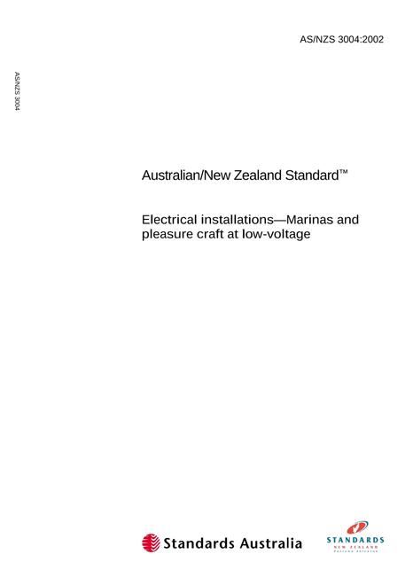 AS/NZS 3004:2002