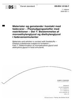DANSK DS/EN 13130-7