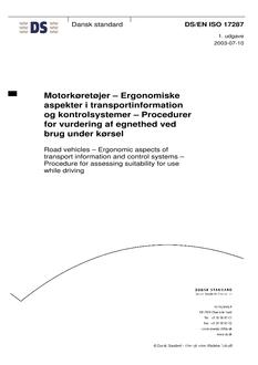 DANSK DS/EN ISO 17287