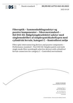 DANSK DS/EN IEC 61753-043-02