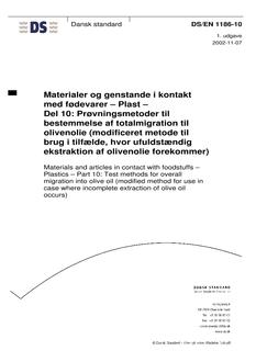 DANSK DS/EN 1186-10