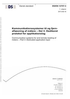 DANSK DS/EN 13757-3