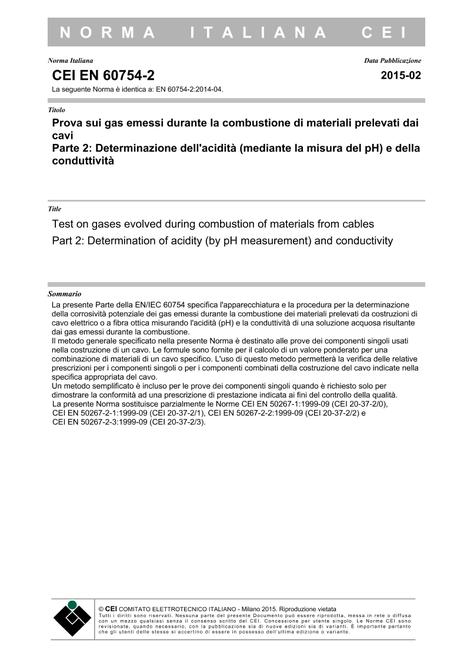 CEI EN 60754-2