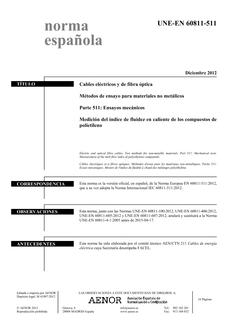 AENOR UNE-EN 60811-511