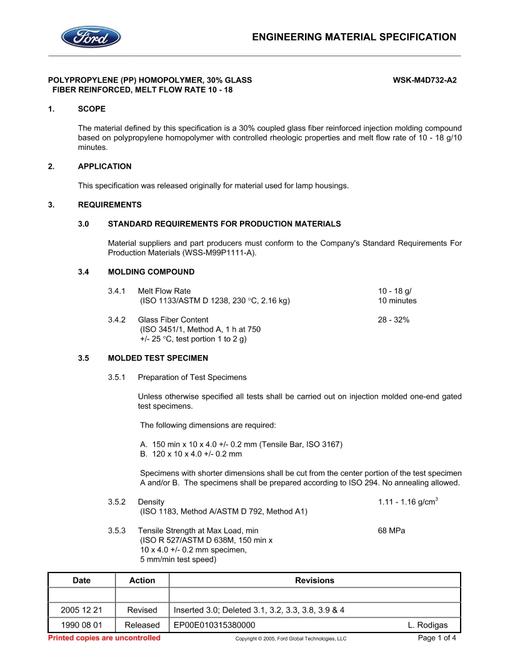 FORD WSK-M4D732-A2