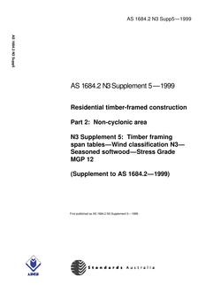AS 1684.2 N3 SUPP 5-1999