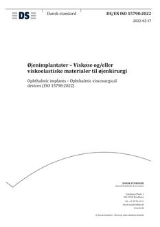 DANSK DS/EN ISO 15798
