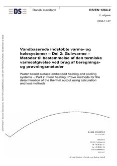 DANSK DS/EN 1264-2