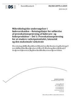 DANSK DS/ISO 20976-1