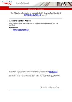 NR NR/L2/SIGELP/27418 ISSUE 1