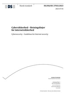 DANSK DS/ISO/IEC 27032
