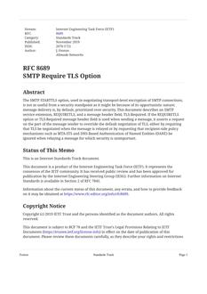 IETF RFC 8689