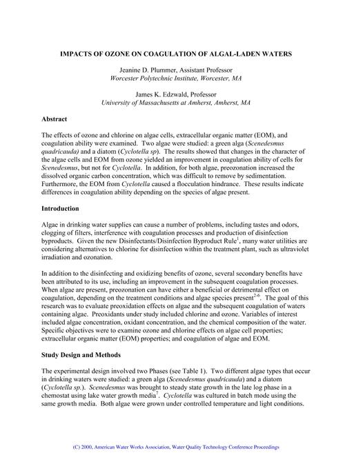 AWWA WQTC52965