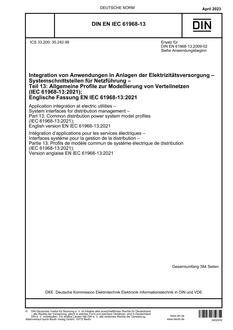 DIN EN IEC 61968-13
