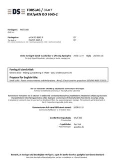 DANSK DSF/PREN ISO 8665-2