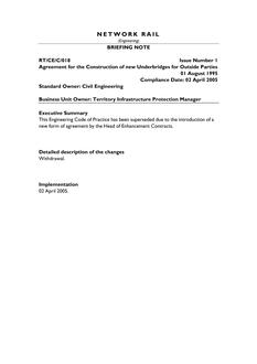 NR RT/CE/C/018 ISSUE 1