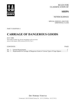 DNV DNV-RU-SHIPS PART 5 CHAPTER 11