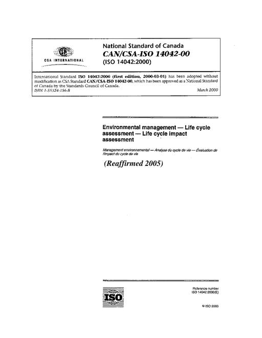 CAN/CSA-ISO 14042-00 (R2005)