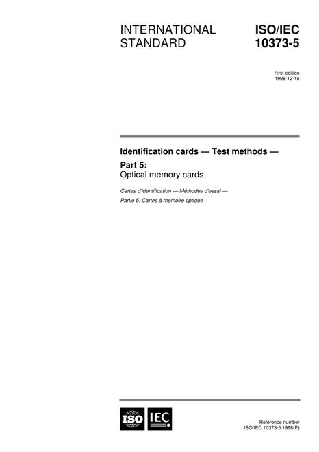 ISO/IEC 10373-5:1998