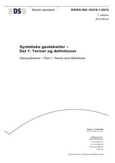 DANSK DS/EN ISO 10318-1