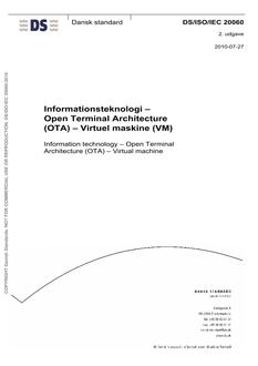 DANSK DS/ISO/IEC 20060