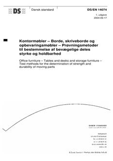 DANSK DS/EN 14074