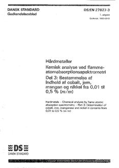DANSK DS/EN 27627-3