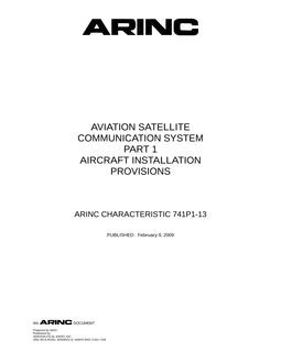 ARINC 741P1-13