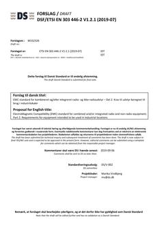 DANSK DSF/ETSI EN 303 446-2 V1.2.1 (2019-07)