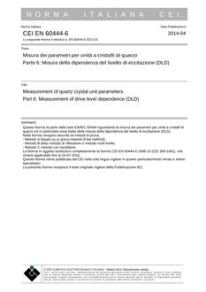 CEI EN 60444-6