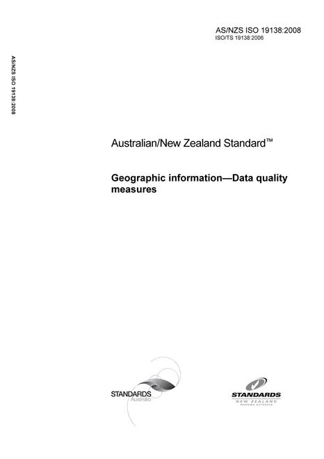 AS/NZS ISO 19138:2008