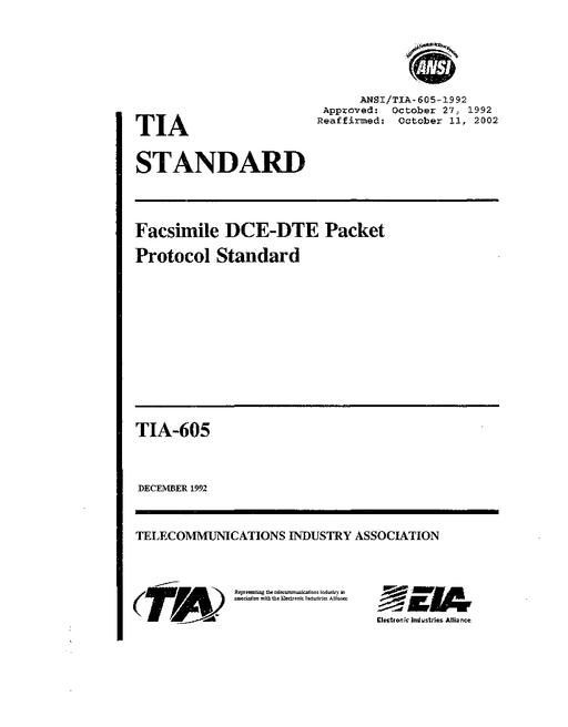 TIA ANSI/TIA-605