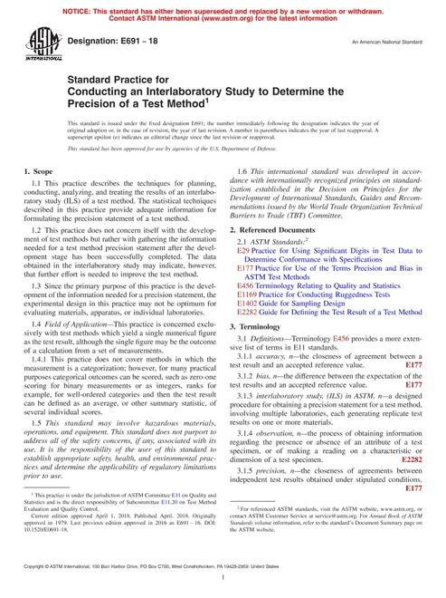 ASTM E691-18