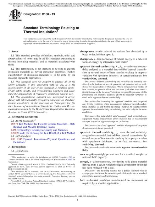 ASTM C168-19