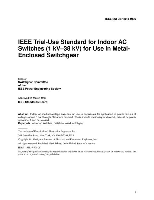 IEEE C37.20.4-1996
