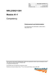 NR NR/L2/SIG/11201/MOD A1-1 ISSUE 1