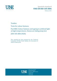AENOR UNE-EN ISO 105-B06