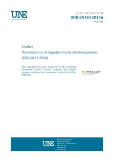 AENOR UNE-EN ISO 20136