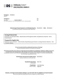 DANSK DSF/ISO/DIS 19694-3