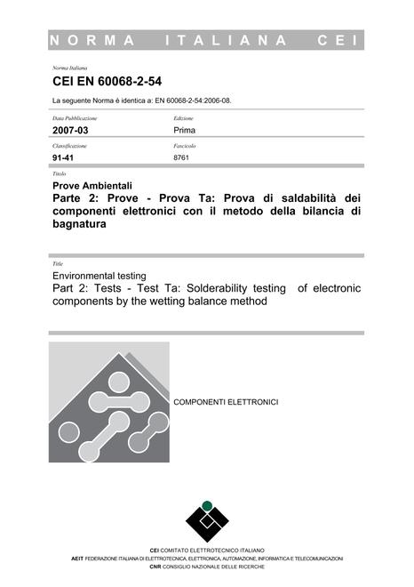 CEI EN 60068-2-54