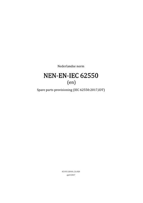 NEN NEN-EN-IEC 62550