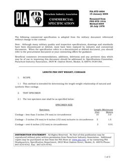 PIA PIA STD 6004